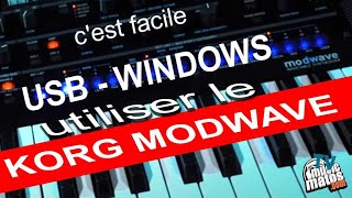 Comment configurer windows pour utiliser le KORG MODWAVEWAVESTATE en USB [upl. by Dirrej]