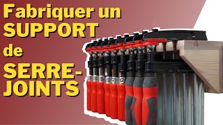 Fabriquer un support de serre joints  Clamps storage DIY [upl. by Navac]