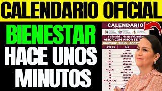 CALENDARIO OFICIAL BIENESTAR [upl. by Tdnerb]