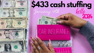 LOW CASH ENVELOPE STUFFING JANUARY 2024  January Paycheck 2 Cash Stuffing  LOW CASH STUFFING 2024 [upl. by Teahan503]