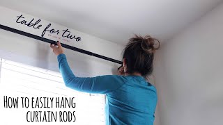 How To Easily Hang Curtain Rods [upl. by Melak731]