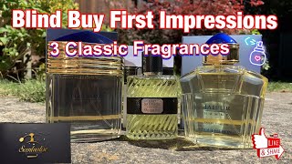 Blind Buys First Impressions of 3 Classic Fragrances Boucheron Jaipur and Eau Sauvage Parfum [upl. by Eniruam]