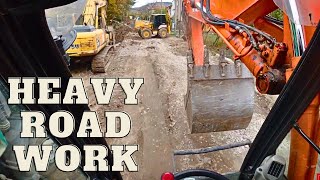 Feature video Wheeled Excavator EWR130E  Divided Blade [upl. by Duval]