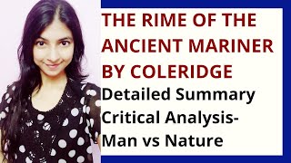 The Rime of the Ancient Mariner by Samuel Taylor Coleridge Summary  Critical Analysis [upl. by Lienhard]