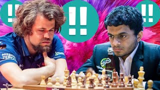 Nihal Sarin vs Magnus Carlsen chess game 11 [upl. by Kali]