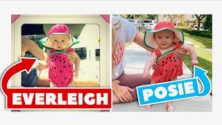 Posie Recreates Her Sister Everleighs Baby pictures [upl. by Concordia]