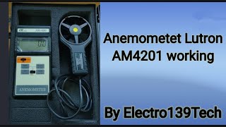 Anemometer Lutron AM4201 working in industries [upl. by Ojaras]