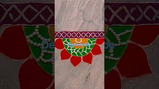 Chal tere ishq mein trending viralshorts semicircle rangoli [upl. by Ennairak]