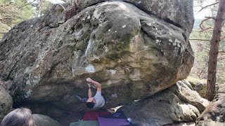 Fontainebleau Bouldering Bifurcation 7b [upl. by De]