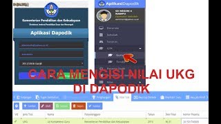 Cara Mengisi Nilai UKG di DAPODIK [upl. by Ynatsyd665]