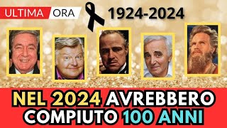 10 Attori Cantanti MORTI che compiono 100 ANNI nel 2024 [upl. by Alahsal]