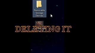 delete REMOVABLE STORAGE DEVICES [upl. by Eylloh173]