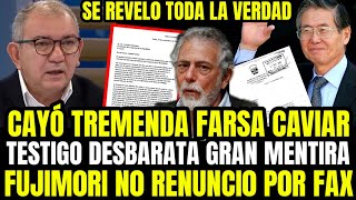 SE CAYÓ SU FARSA JOSÉ CEVASCO HACE LLORAR A GORRITI Y DESMIENTE DIFAMACIÓN CONTRA FUJIMORI POR AÑOS [upl. by Auqenet]