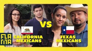 California Mexicans vs Texas Mexicans [upl. by Enatan]