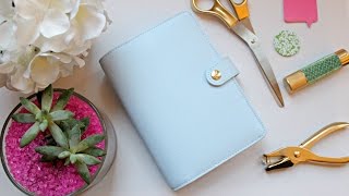 Kikki K Planner Review amp Unboxing  Ice Blue Medium Personal Planner [upl. by Mauldon555]