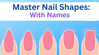 Different Type of Nail Shape With Names Different Nail ShapeNail Art CourseNail Shape Ideas [upl. by Riley226]