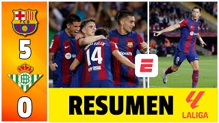 El BARCELONA fue una máquina indetenible ante un disminuido REAL BETIS y lo goleó por 50  La Liga [upl. by Dorise]