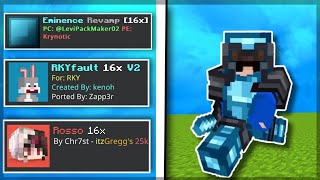 TOP 5 FPS BOOST 16x 120 MCPE PVP TEXTURE PACKS [upl. by Busiek]