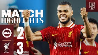 BRILLIANT Gakpo Double amp Diaz Goal Brighton 23 Liverpool  Carabao Cup Highlights [upl. by Scharaga]