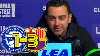 RUEDA PRENSA XAVI DEPORTIVO ALAVÉS 13 FC BARCELONA [upl. by Lledra]