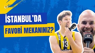 quotGENEL OLARAK SUADİYE BÖLGESİquot  Fenerbahçe Beko oyuncuları İstanbuldaki favori mekanlarını söyledi [upl. by Alokin]