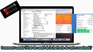 Comment déterminer la santé  le nombre de cycles de la batterie dun macbook tutoriel [upl. by Valentina]