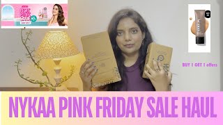 Nykaa Pink Friday Sale  Recommendation for Brown skin tone nykaasalehaul nykaa myglamn insight [upl. by Nodnarb120]