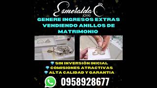 GENERA INGRESOS EXTRAS  VENTA DE ANILLOS DE MATRIMONIO  ECUADOR  JOYAS ESMERALDA [upl. by Aloise487]