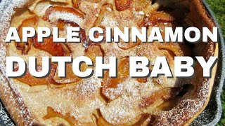 APPLE CINNAMON DUTCH BABY PANCAKE  Easy DIY [upl. by Mcripley]