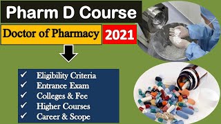 Pharm D Course Eligibility Admission Process Fee Top Colleges Career amp Scope [upl. by Publia]