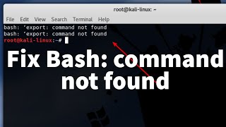 How to Fix quot Bash Command not Foundquot in Linux [upl. by Blasius]