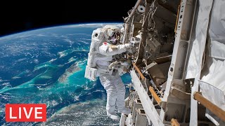 Live Nasa  Planeta Terra Visto Do Espaço  Relaxing Space Ambient Music [upl. by Agnew20]