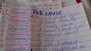 Pak Joined UNSC as Non Permanent Member Detailed Explanation Most Important MCQS PMS GK Lecture [upl. by Granthem824]