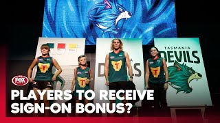 25 mil for a 1gamer  Tassie to target stars instead of the draft I AFL 360 I Fox Footy [upl. by Nations]