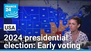 2024 presidential election US early voting process explained • FRANCE 24 English [upl. by Xyla]