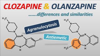 Clozapine and olanzapine  Atypical antipsychotics with few differences [upl. by Naitirb]