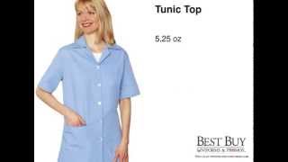 Colored Tunic Tops  Buy Wholesale at Best Buy Uniforms [upl. by Riddle]