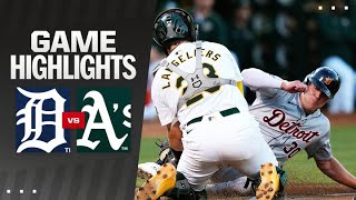 Tigers vs As Game Highlights 9624  MLB Highlights [upl. by Levana]