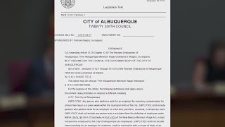 Albuquerque City Councilors face controversy over tipped minimum wage law [upl. by Thistle462]