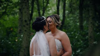 Lauren and Charlotte Lesbian wedding video at Weddings at the Glade Rosliston Forestry Centre [upl. by Kristopher]