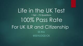 Life in the UK Test 2024 for UK ILR and Citizenship Question and Answer  16 Fast Track Learning [upl. by Htenywg]