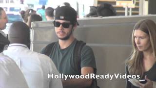 Exclusive Dylan OBrien arrives at LAX airport in LA for a departing flight to NYC [upl. by Tabbatha]