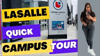 Quick campus tour of LaSalle college Montreal 🇨🇦 [upl. by Cirederf]