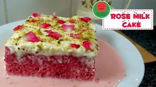 Rose Milk Cake Recipe  How To Make Milk Cake At Home  Milk Cake  Nazs Kitchen amp Lifestyle [upl. by Magree973]