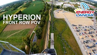 Hyperion Front Row POV Energylandia INSANE Intamin Hyper Coaster [upl. by Amye]