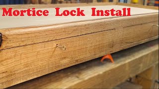 Morticed lock In Cabinet drawer [upl. by Thorlay]