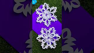 Paper Snowflakes  How to make easy Snowflakes out of paper  nirupamas creations craft [upl. by Eyllib]