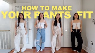 Hem Your Pants like a PRO with no sewing machine 4 easy ways [upl. by Hpesoy120]