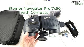 Steiner Navigator Pro 7x50 with Compass binoculars review  Optics Trade Reviews [upl. by Eceerahs]