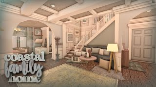 BLOXBURG  Coastal Family Home speedbuild [upl. by Sgninnej529]